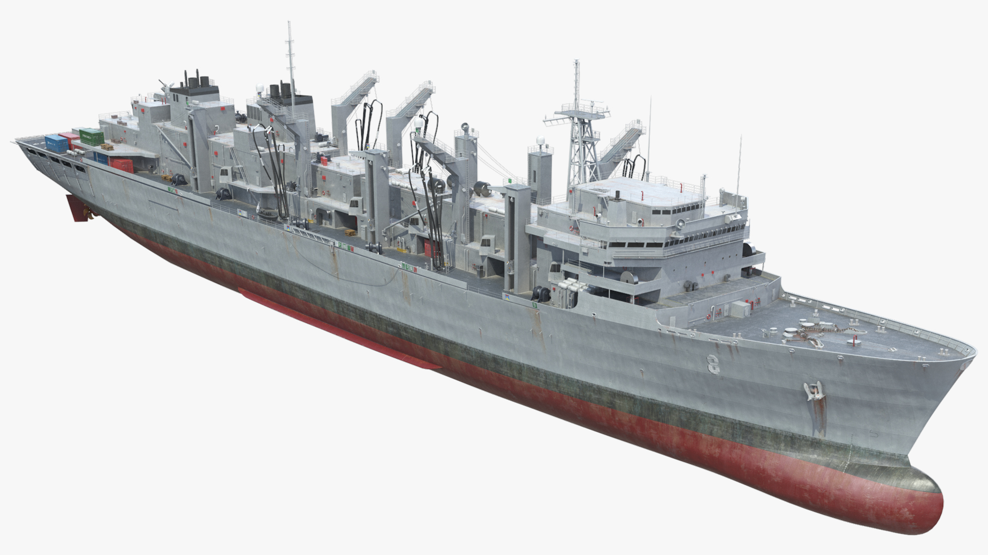 USNS Arctic T AOE 8 Fast Combat Support Ship - Rigged