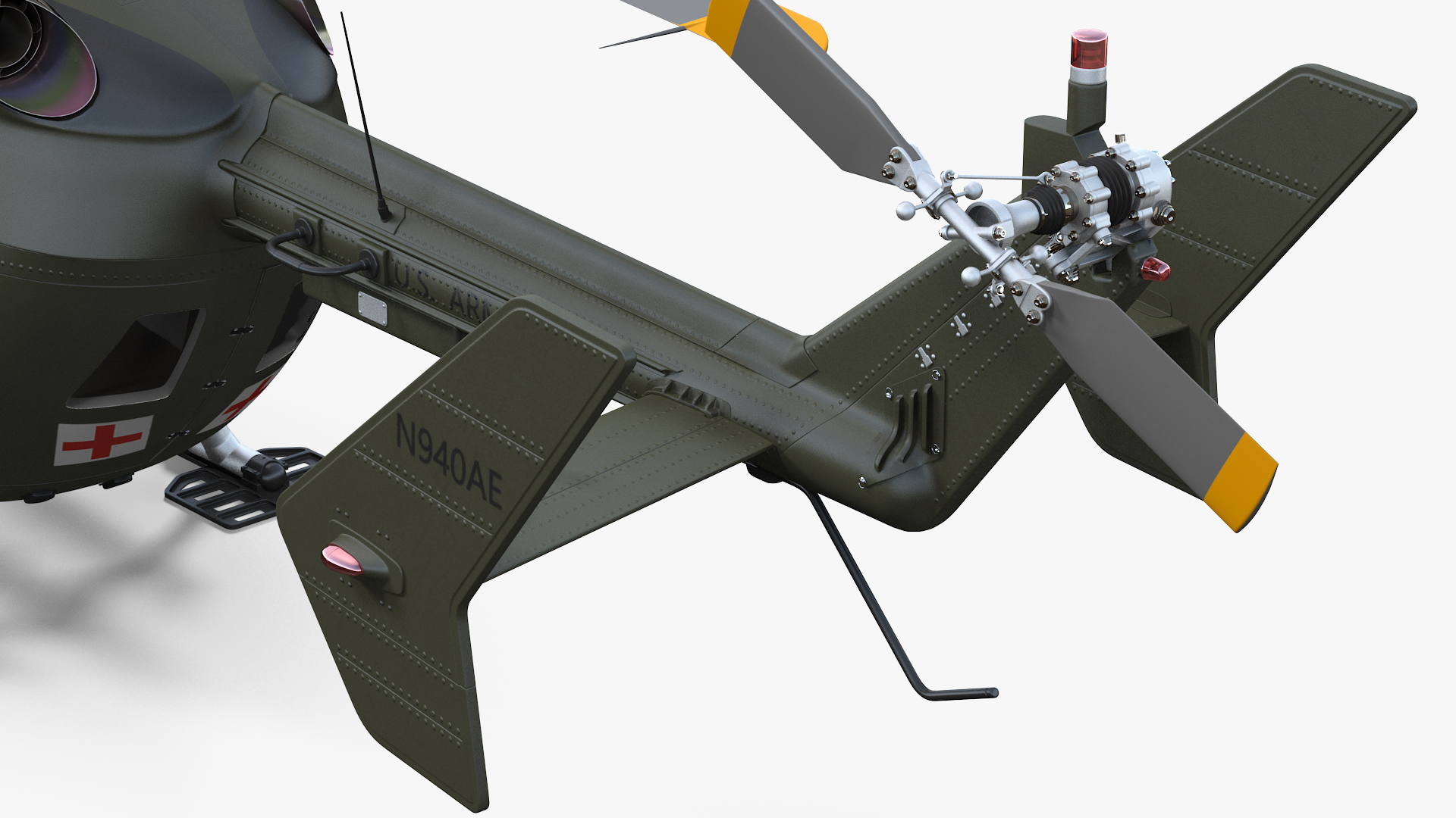 3D Eurocopter H-72 Lakota Helicopter model