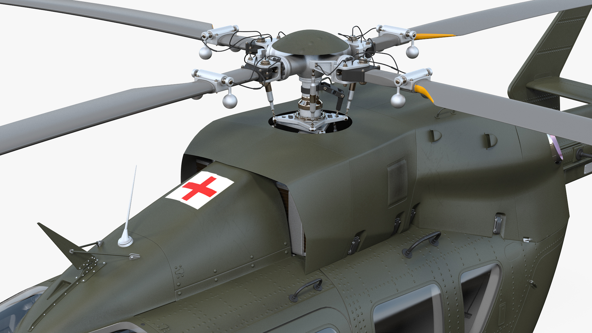 3D Eurocopter H-72 Lakota Helicopter model