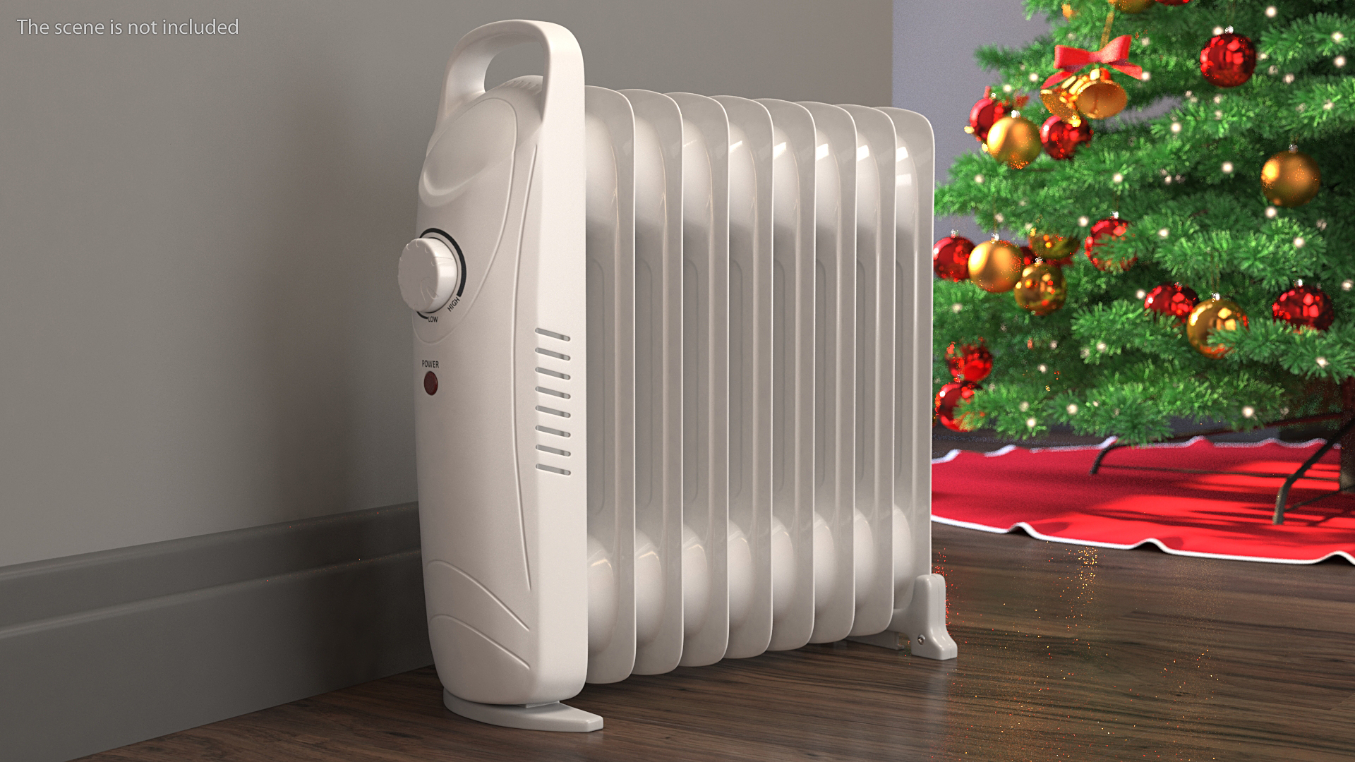 3D model Electric Heater Oil Filled Radiator