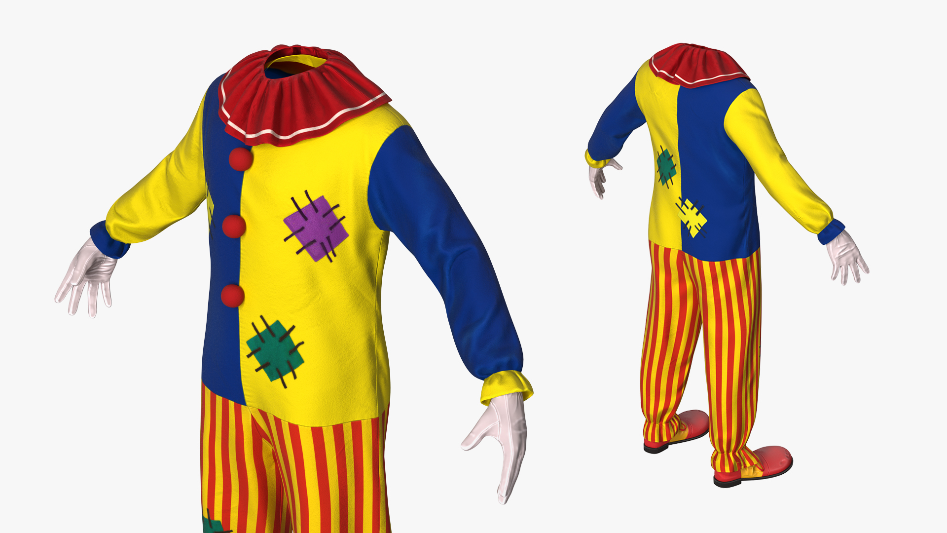 3D model Boys Clown Suit