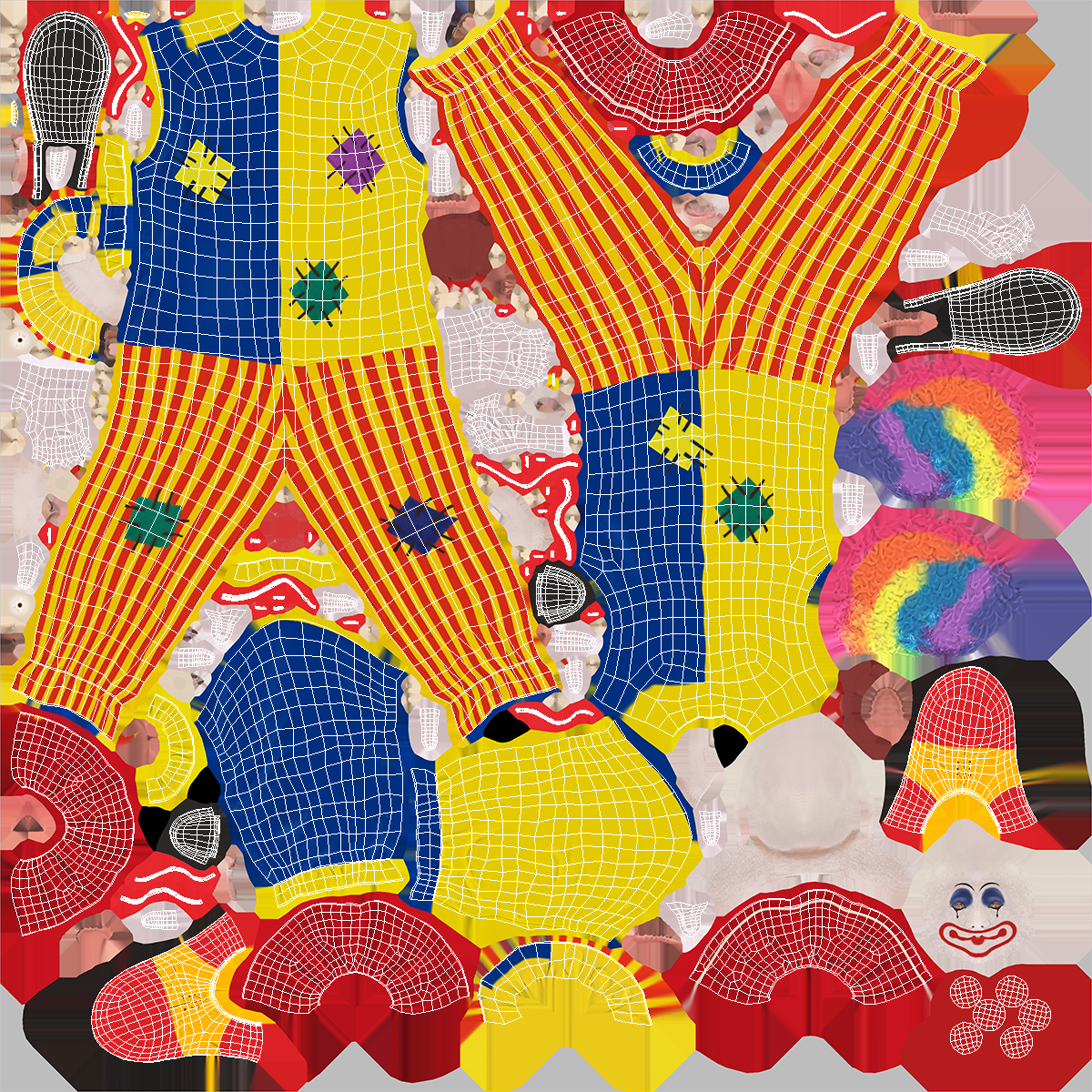 3D model Boys Clown Suit
