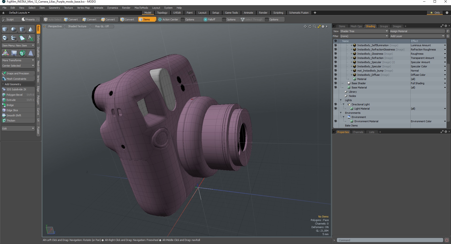 Fujifilm INSTAX Mini 12 Camera Liliac Purple 3D model