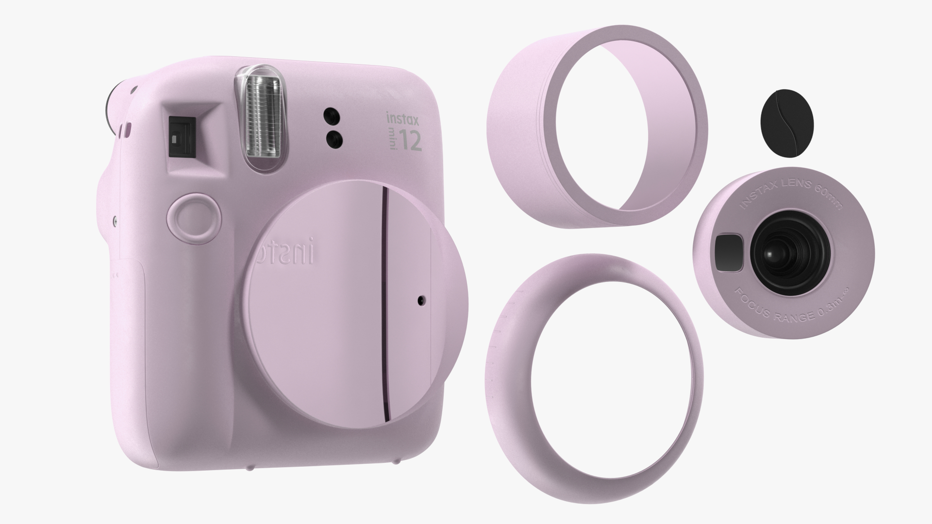 Fujifilm INSTAX Mini 12 Camera Liliac Purple 3D model