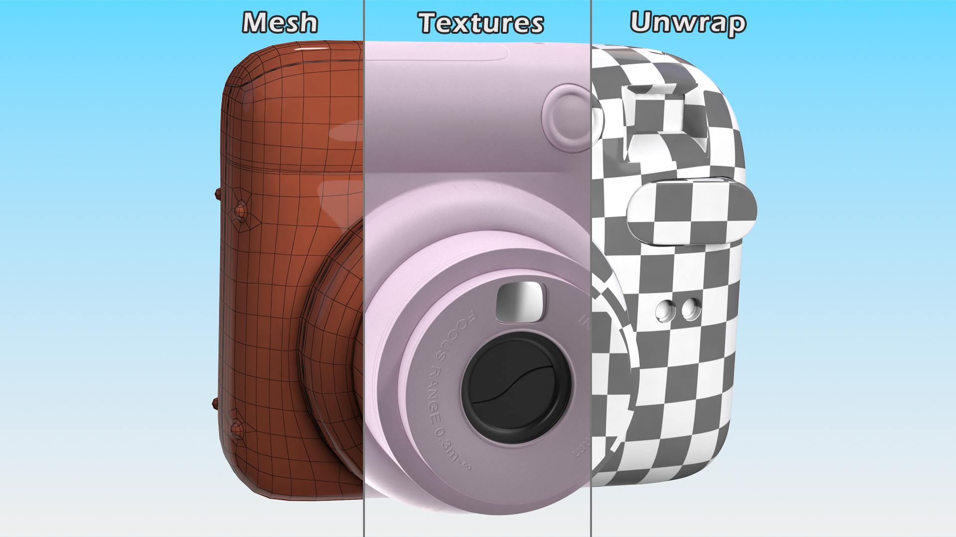 Fujifilm INSTAX Mini 12 Camera Liliac Purple 3D model