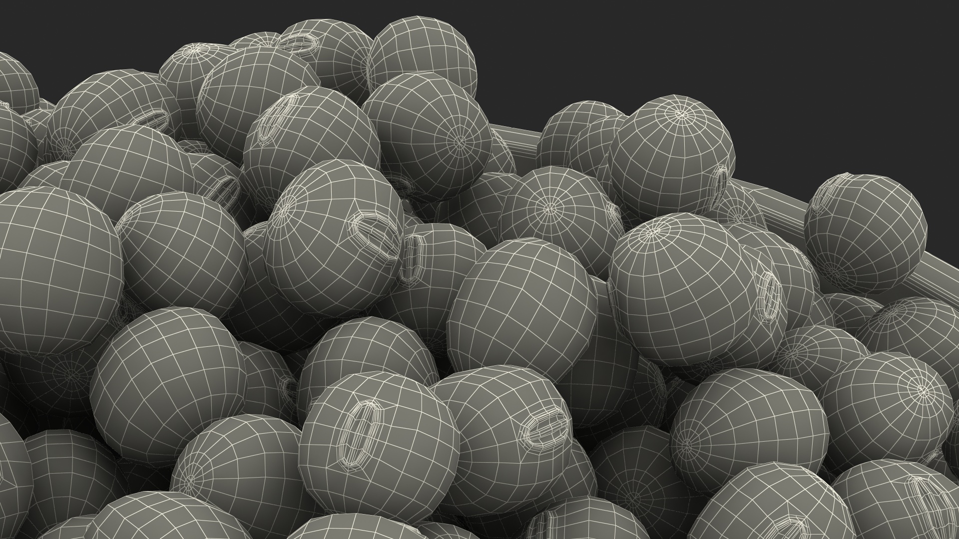 Soybean in Wooden Bowl 3D