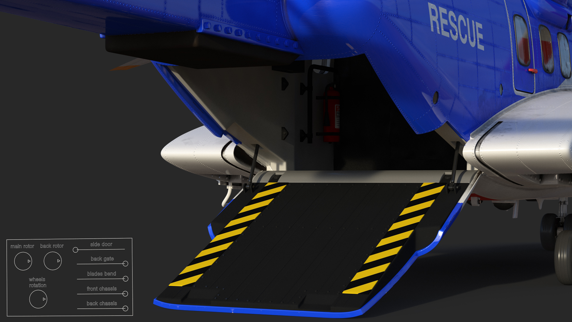 Sikorsky S-92 Civil Helicopter Rigged 3D