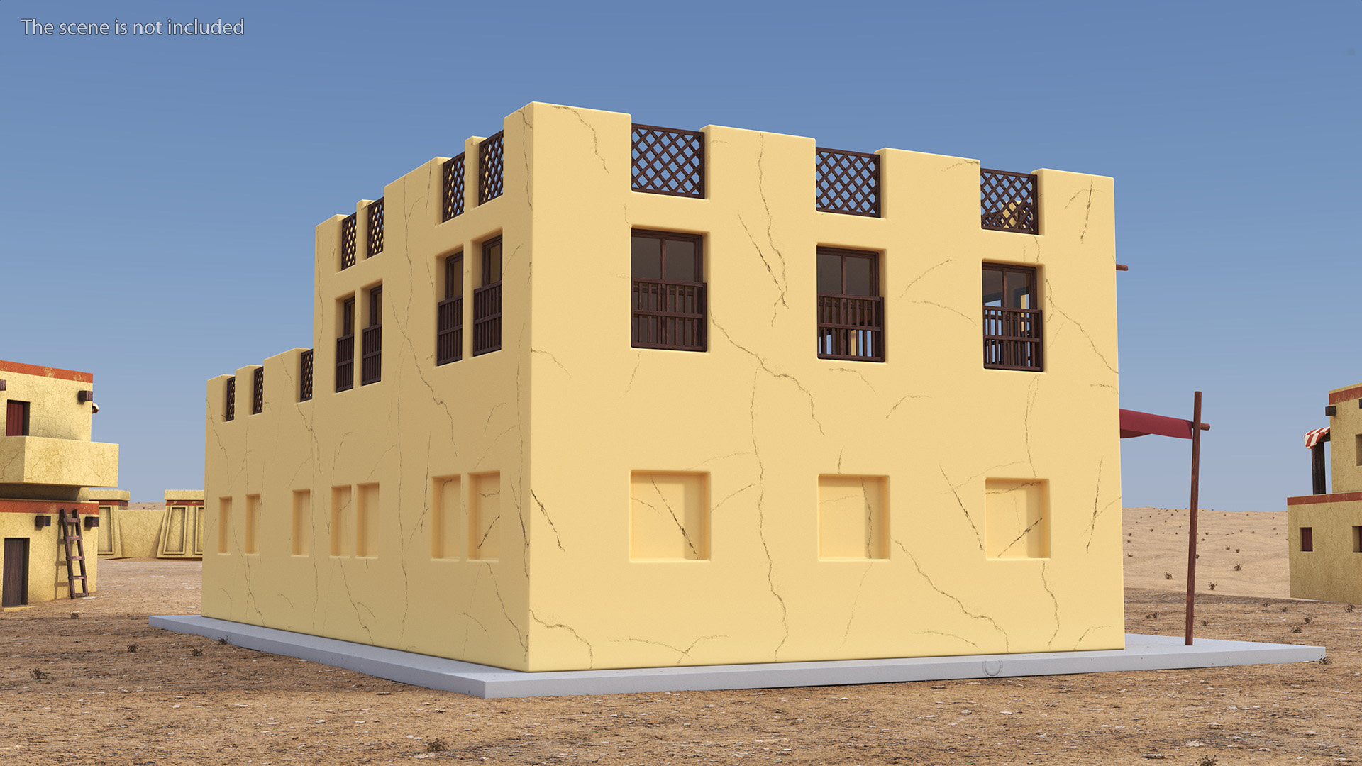 3D Cartoon Arab House model