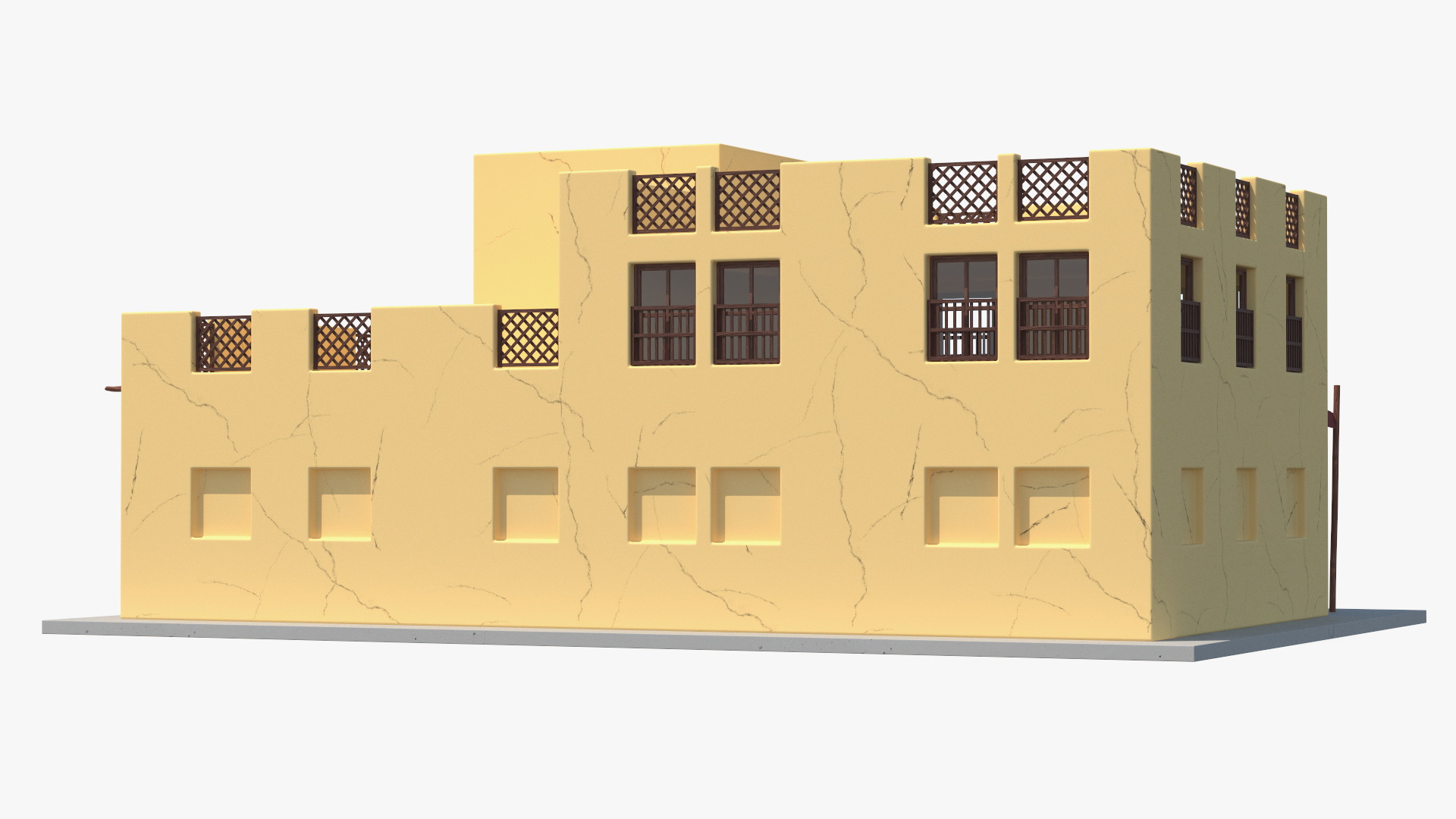 3D Cartoon Arab House model