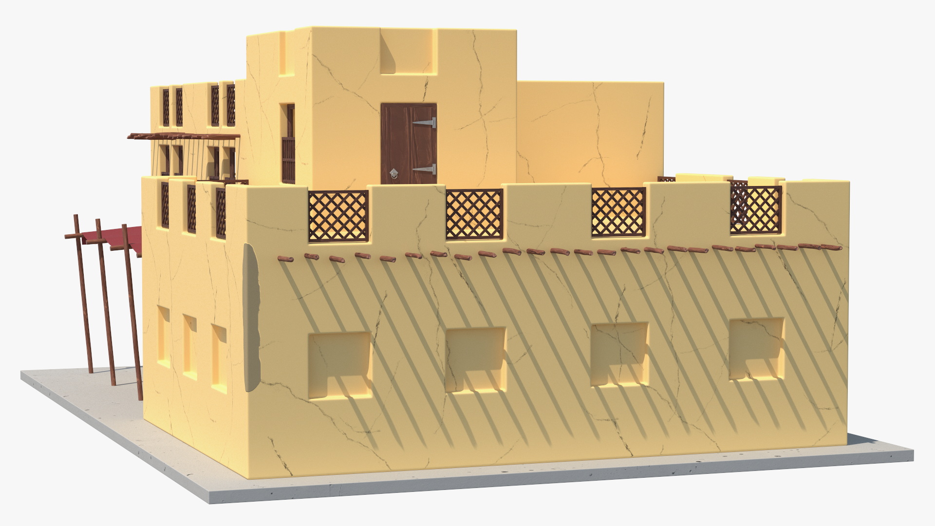 3D Cartoon Arab House model