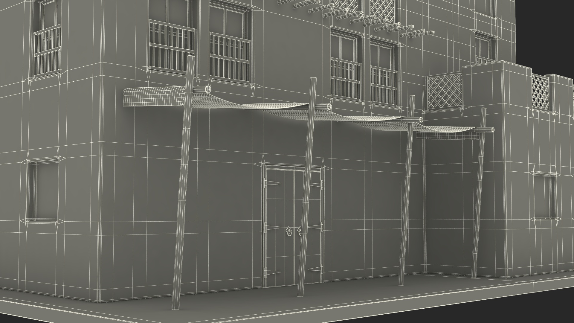 3D Cartoon Arab House model