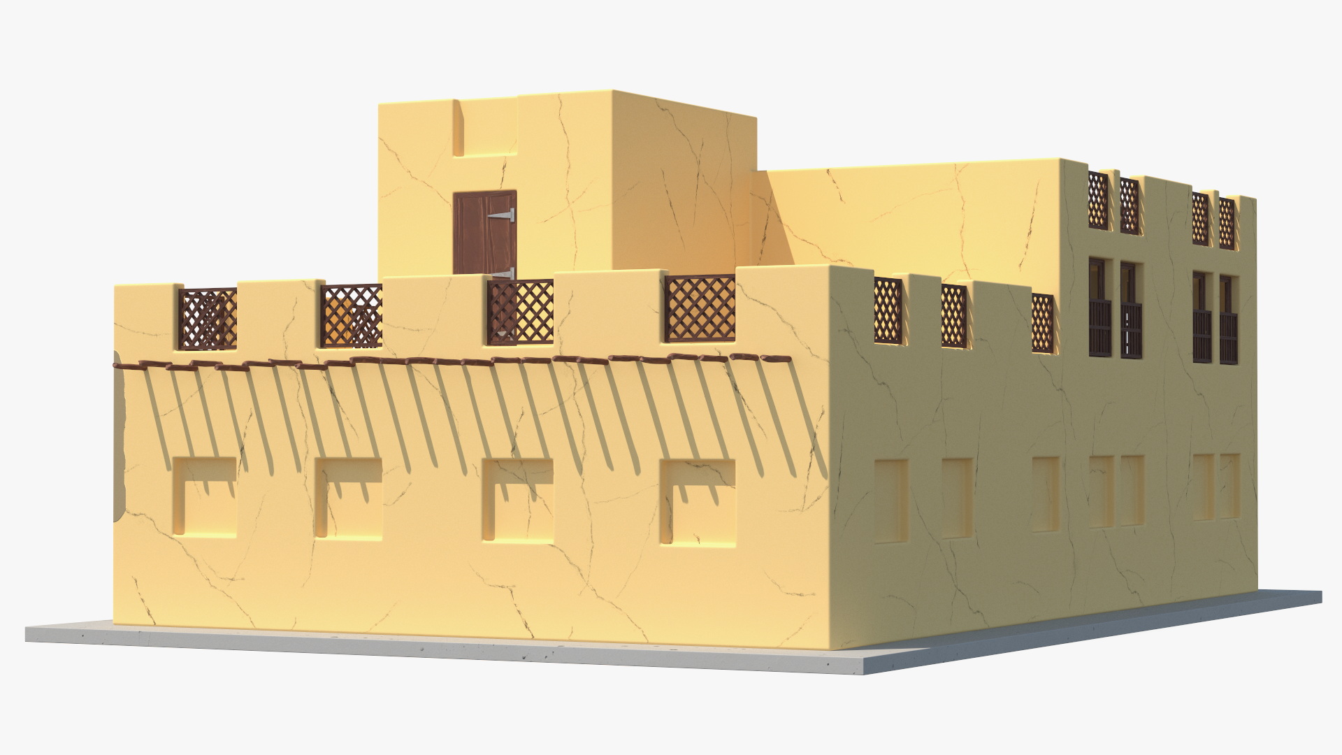 3D Cartoon Arab House model