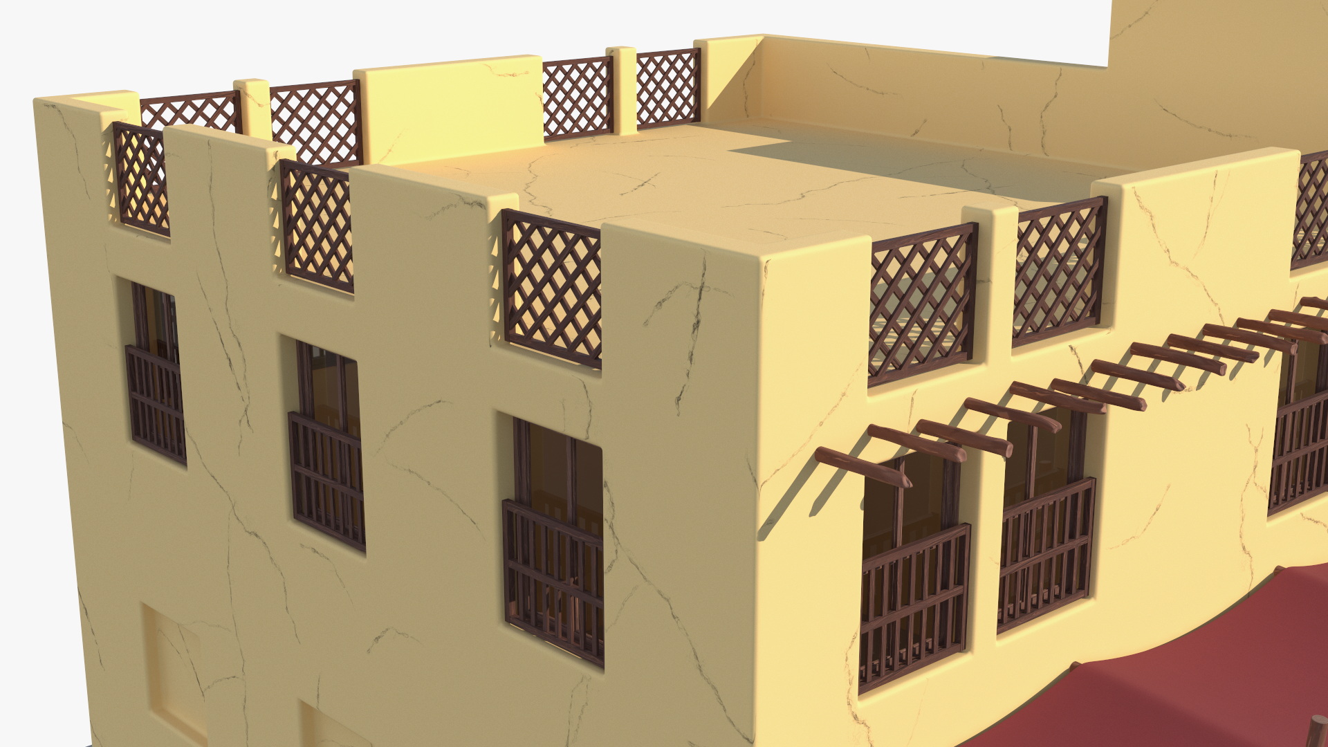 3D Cartoon Arab House model