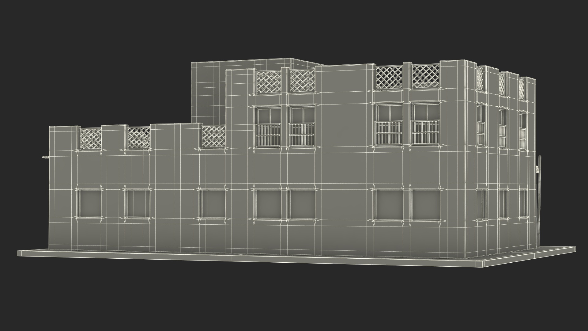 3D Cartoon Arab House model
