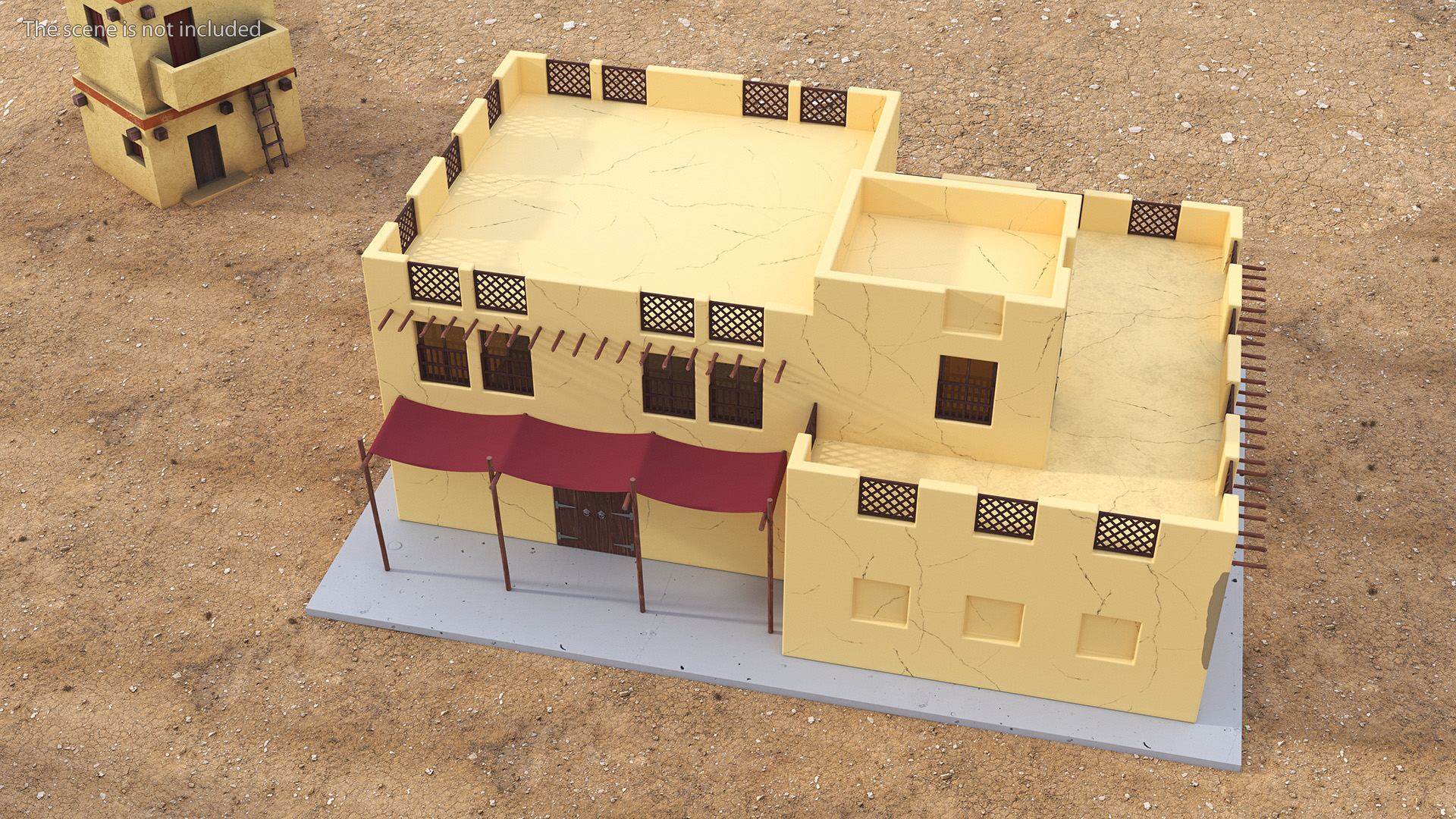 3D Cartoon Arab House model