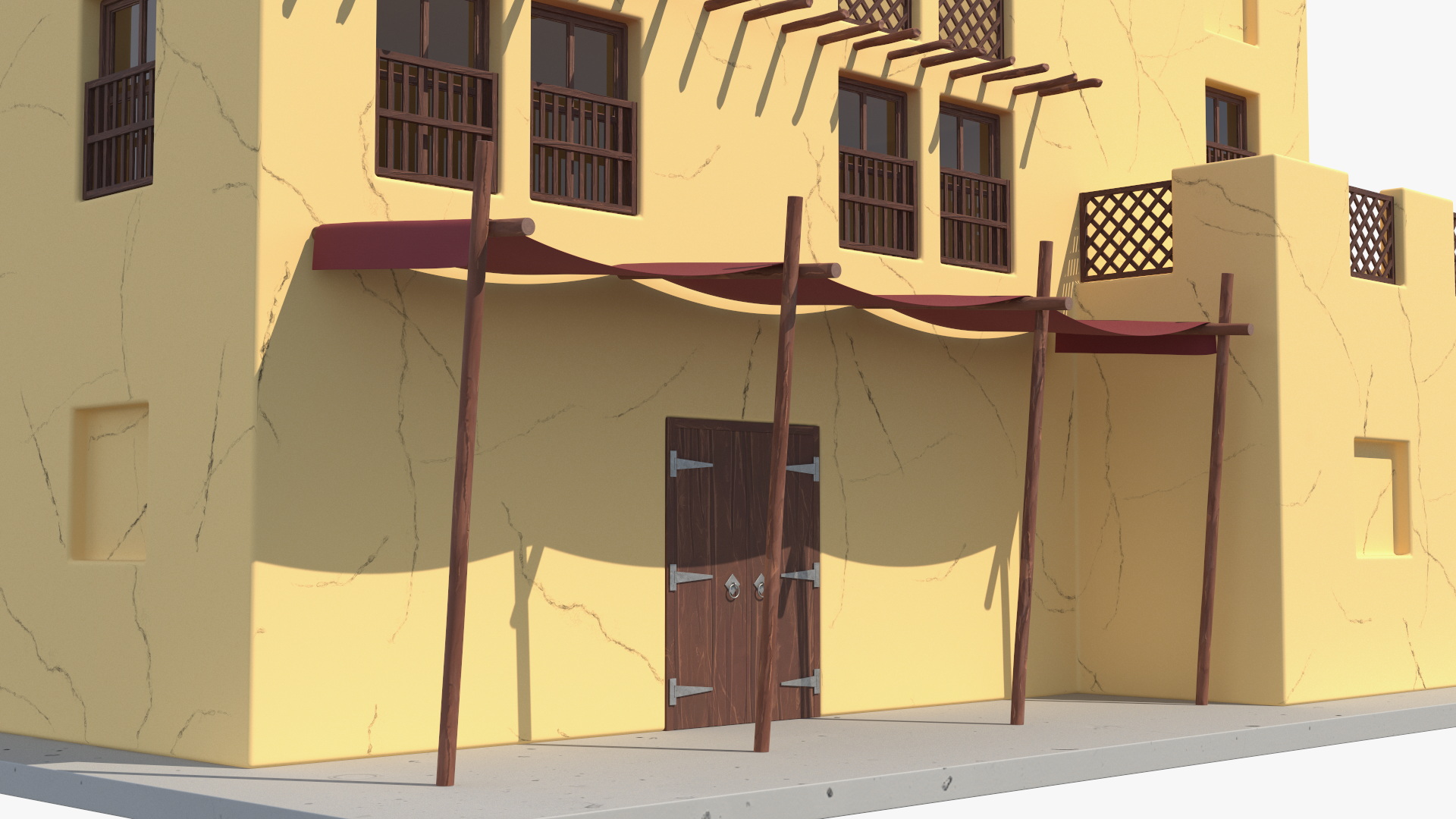 3D Cartoon Arab House model