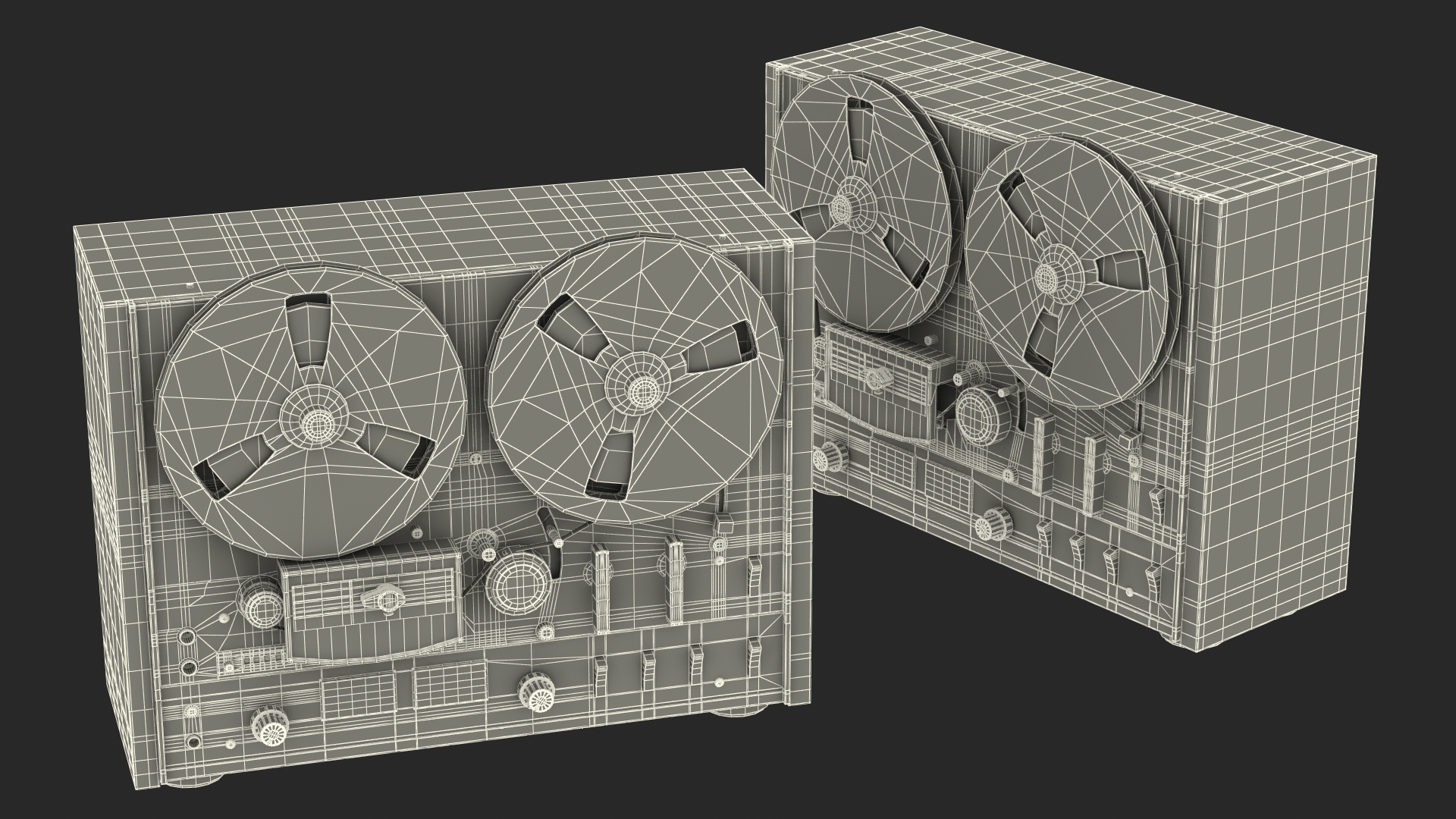 3D model Tape Recorder AKAI 4000DS
