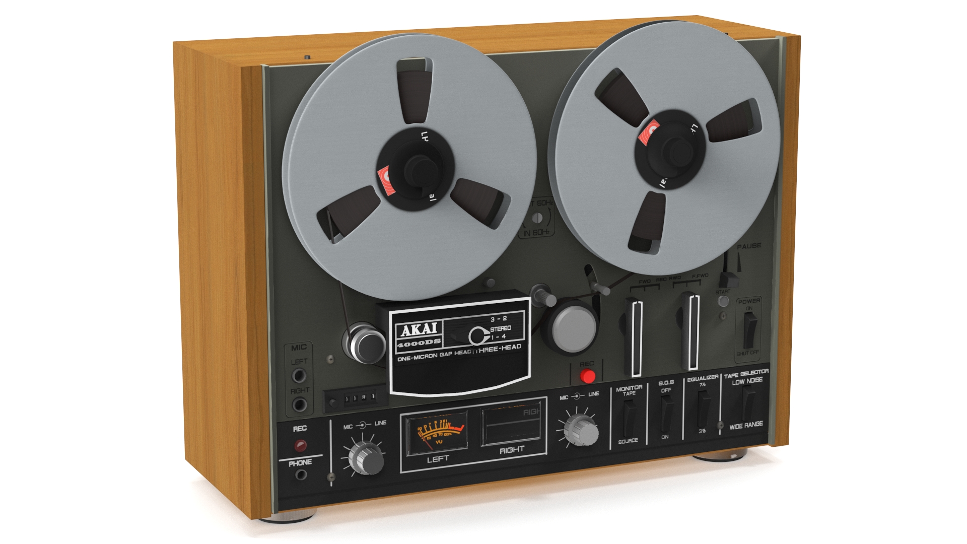 3D model Tape Recorder AKAI 4000DS