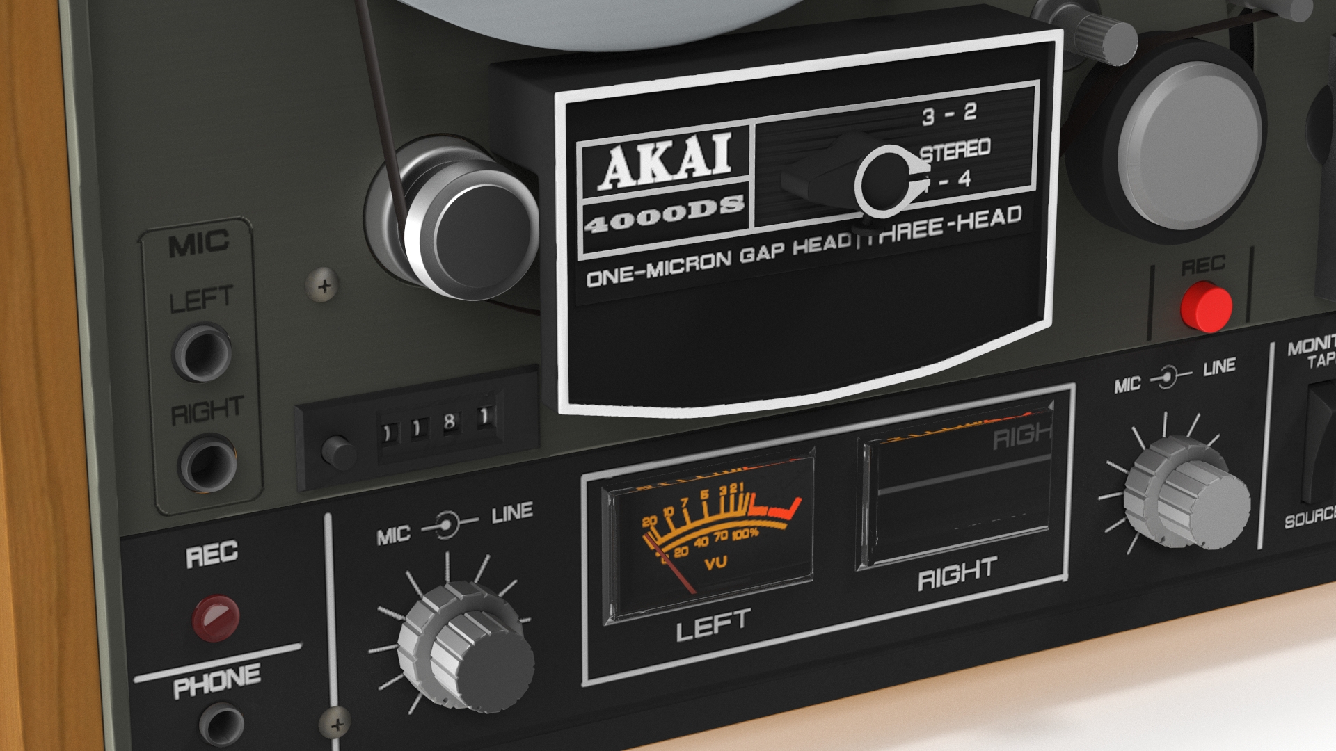 3D model Tape Recorder AKAI 4000DS