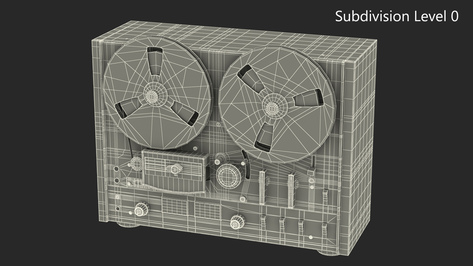 3D model Tape Recorder AKAI 4000DS