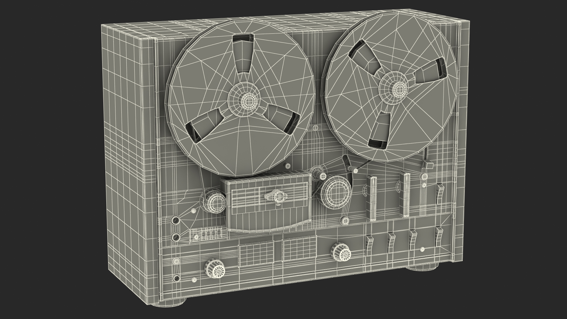 3D model Tape Recorder AKAI 4000DS