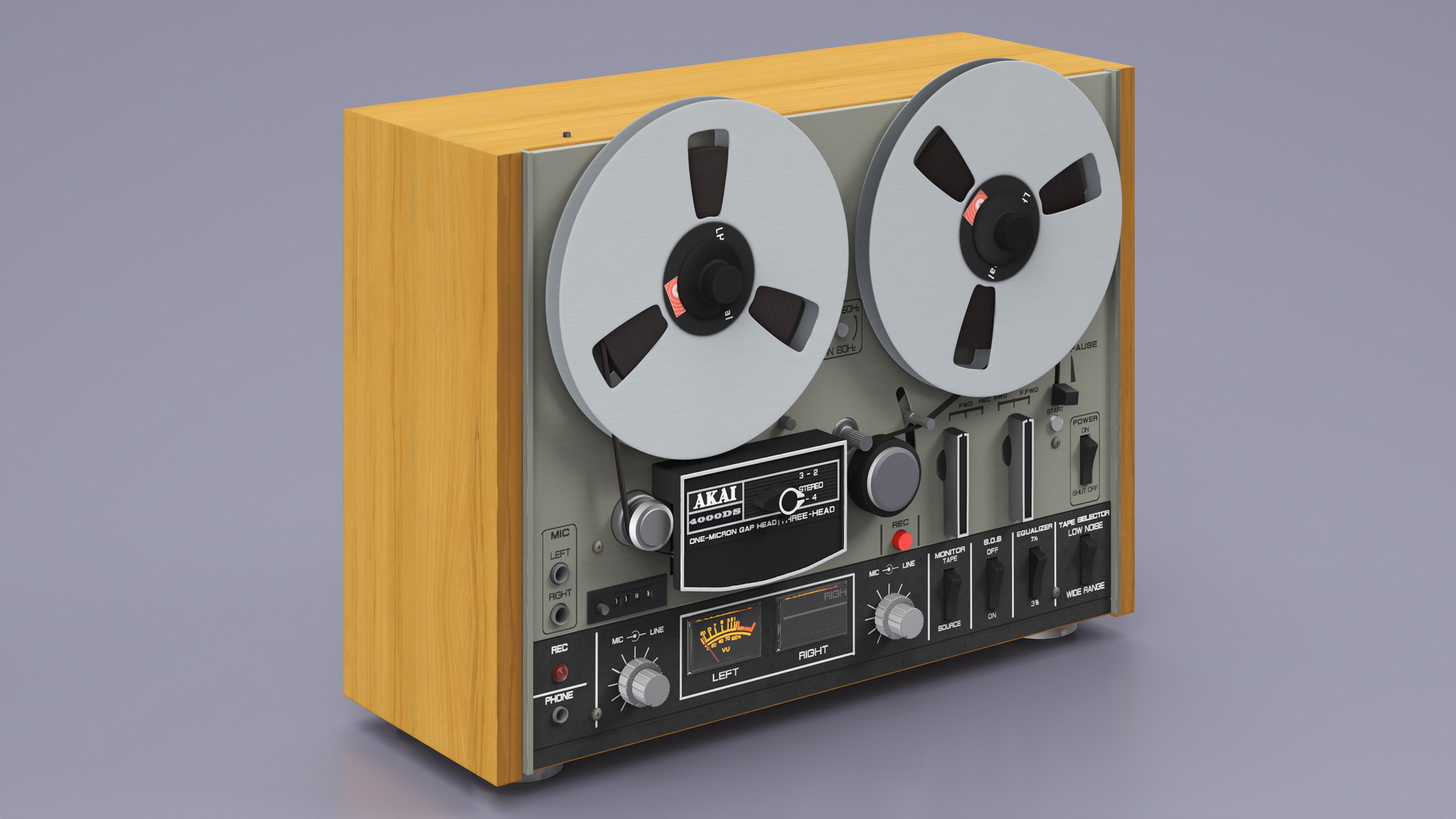 3D model Tape Recorder AKAI 4000DS