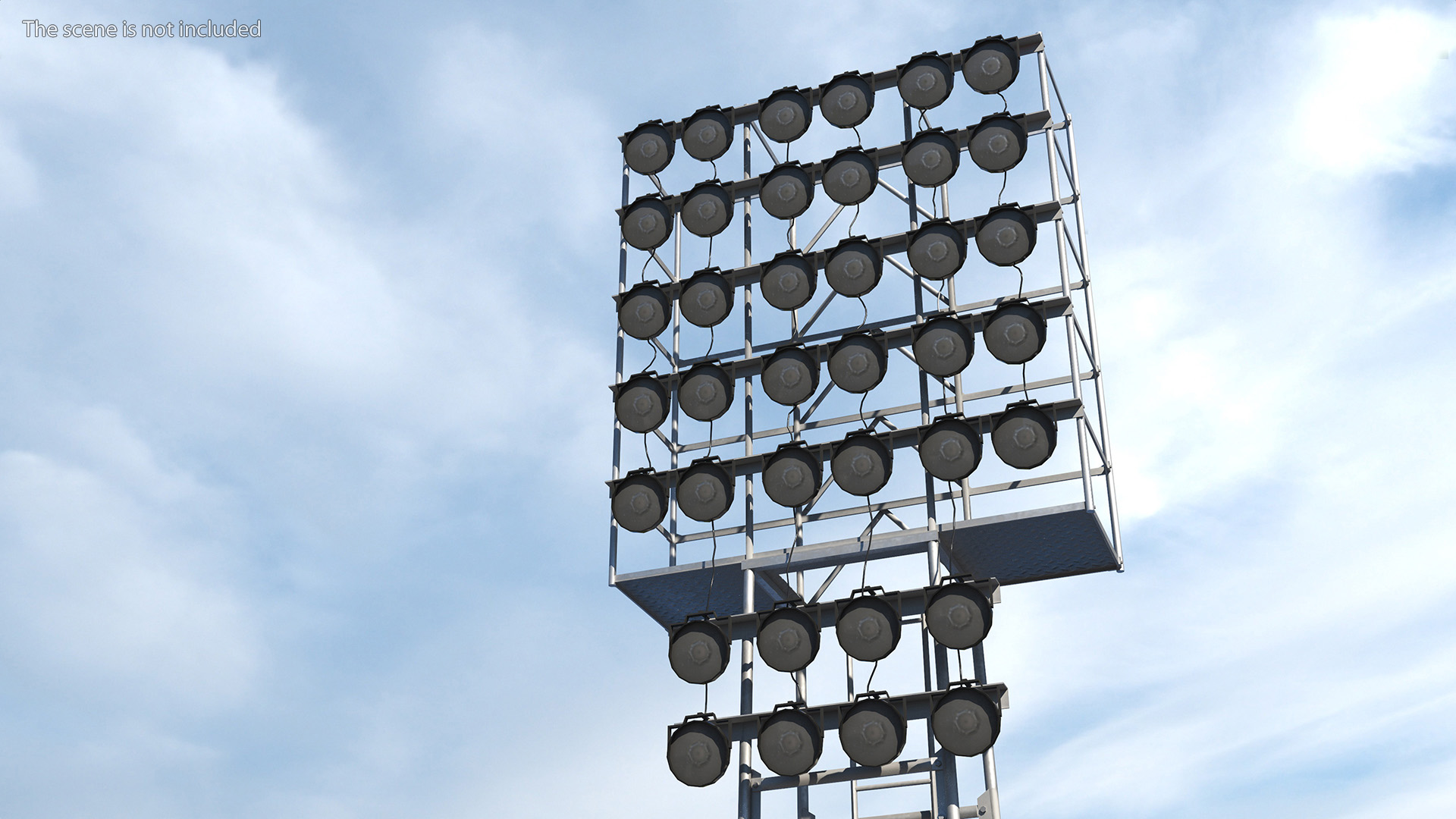 3D model Spotlights Lighting Tower
