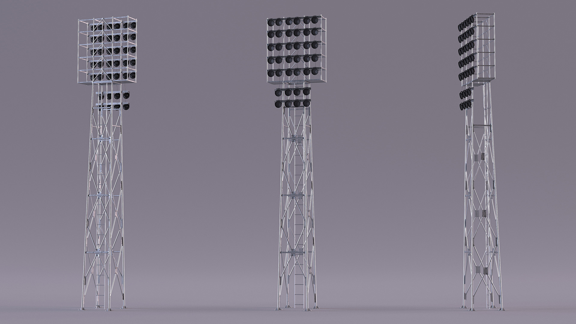 3D model Spotlights Lighting Tower