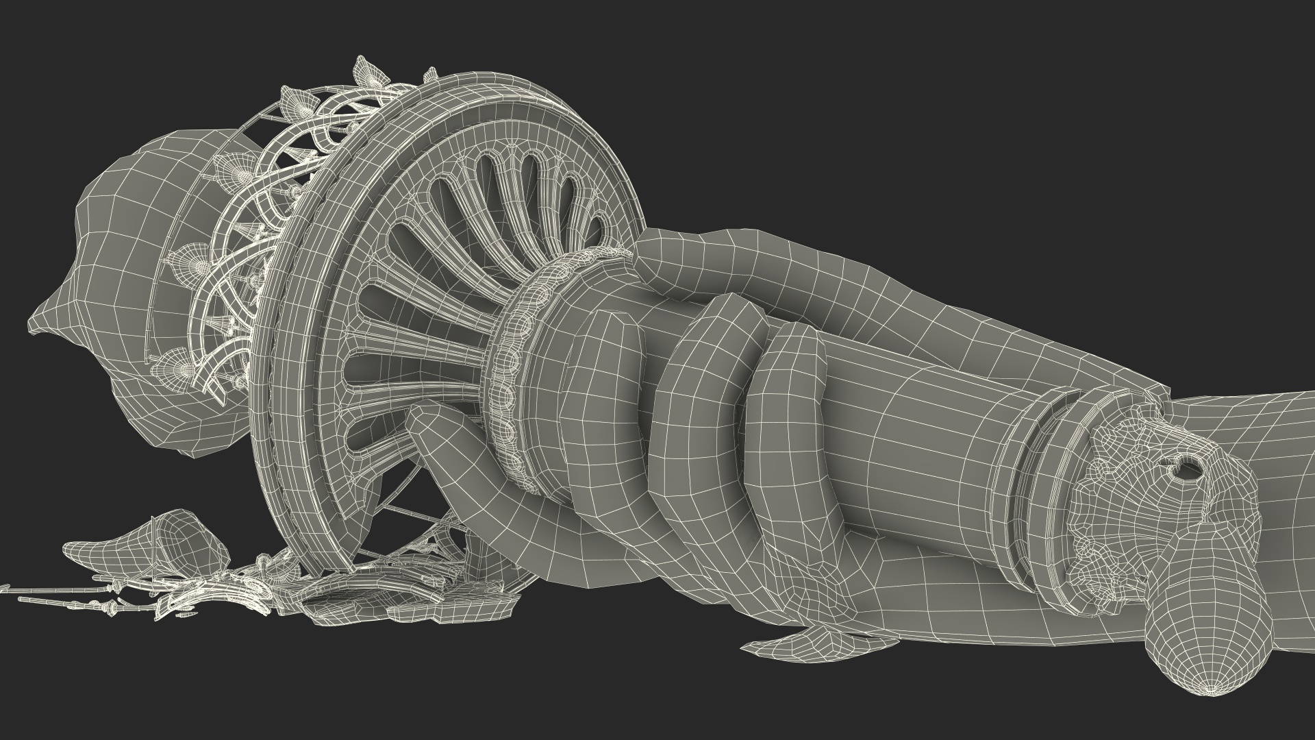 3D Broken Torch of Statue of Liberty model