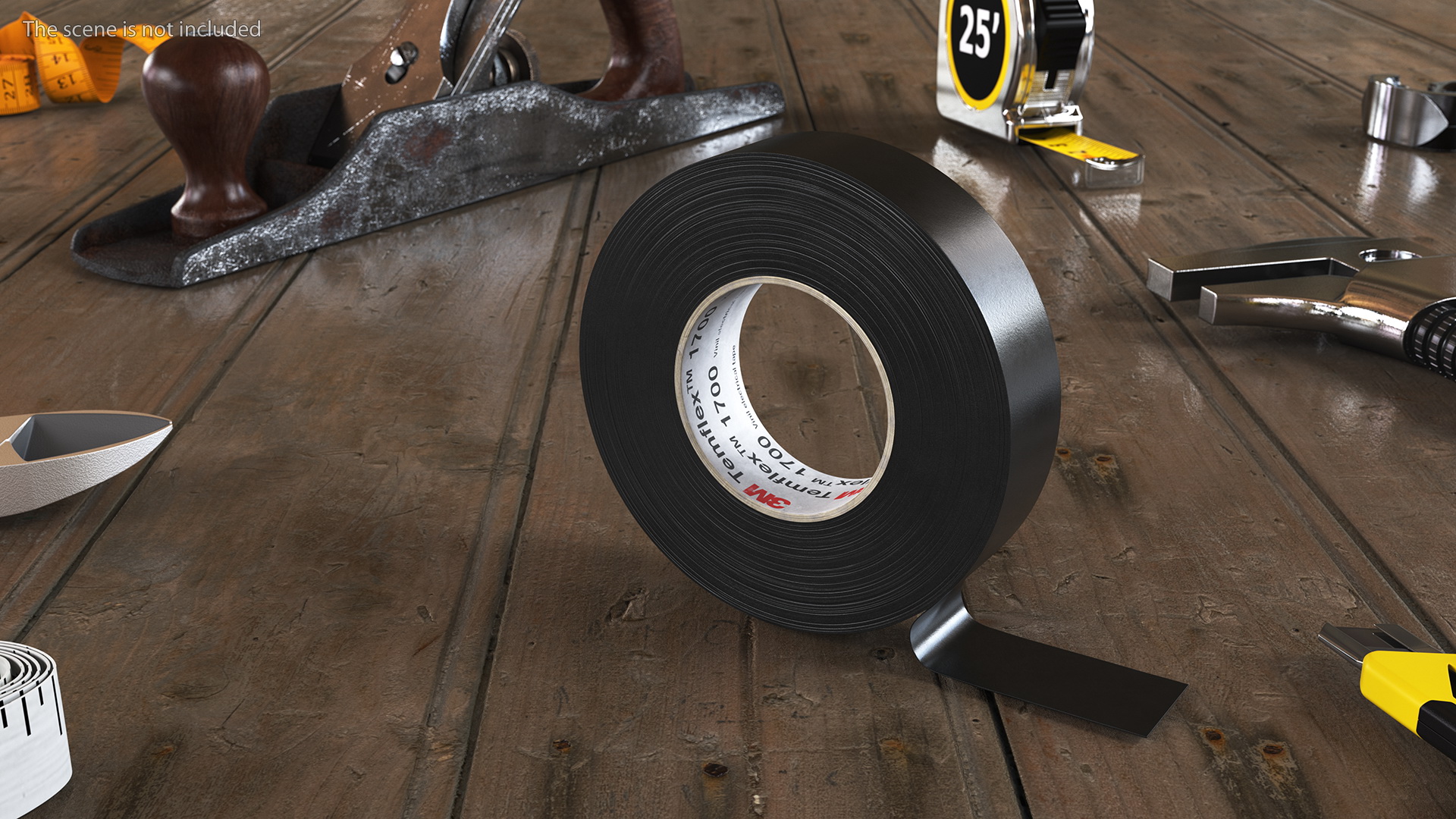 3D Temflex 1700 3M Vinyl Electrical Tape Black model