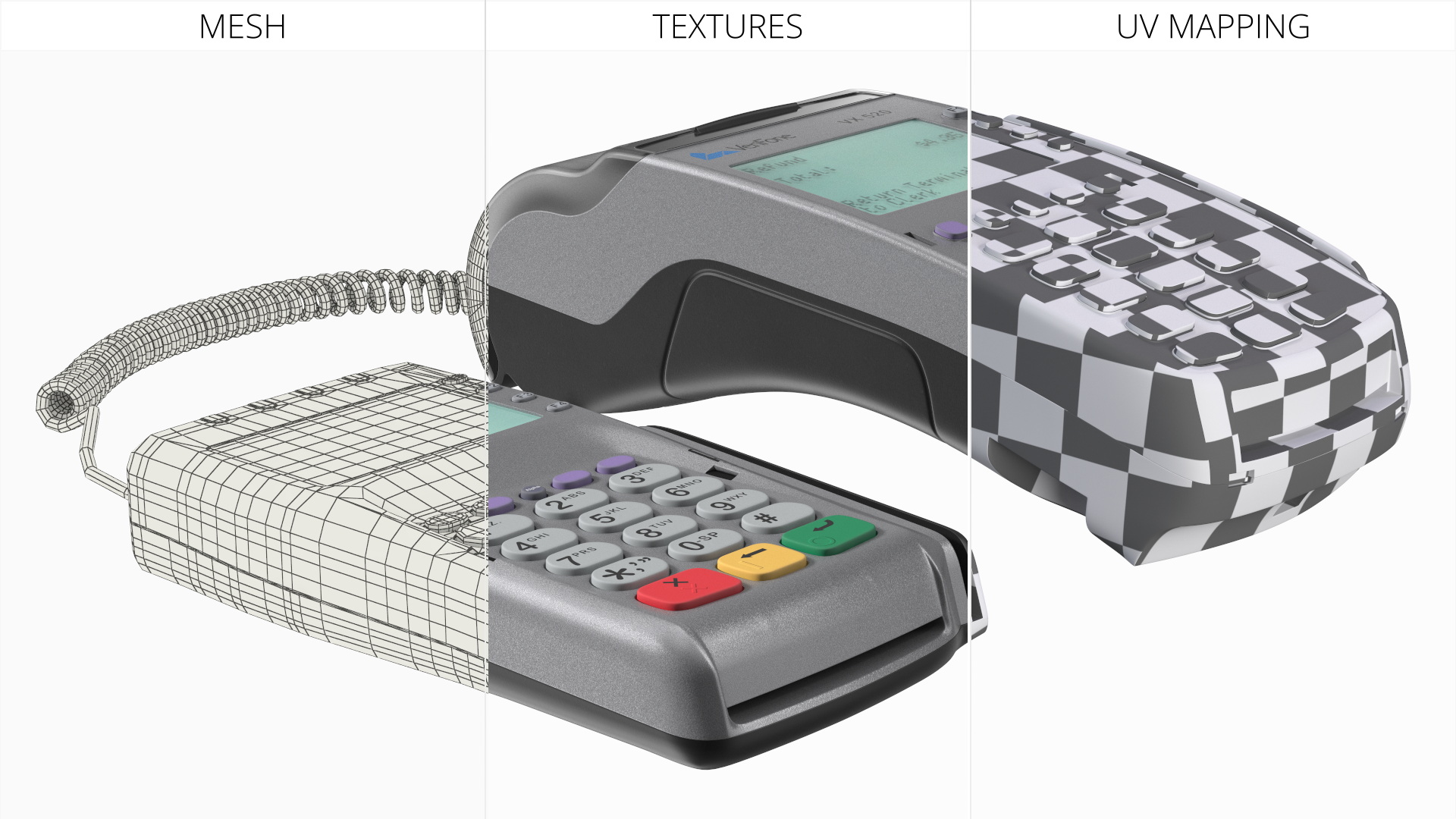 Verifone VX805 Card Reader with Coiled Cable - view 6