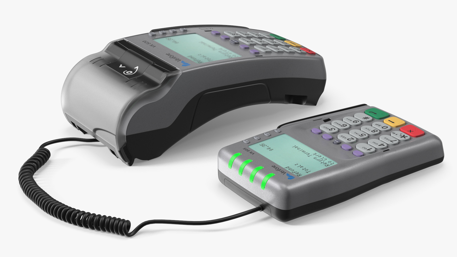 Verifone VX805 Card Reader with Coiled Cable - view 4