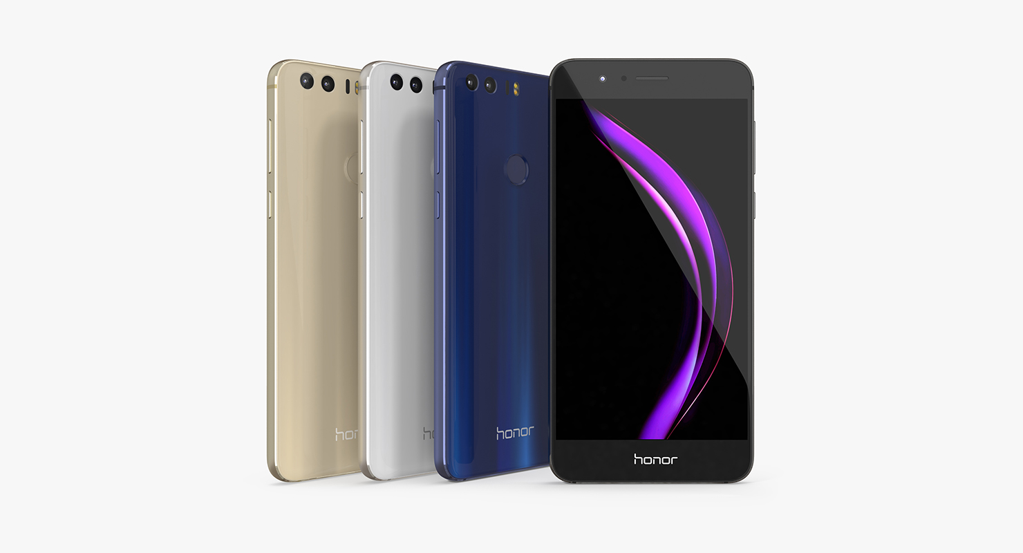 3D Huawei Honor 8 Set model