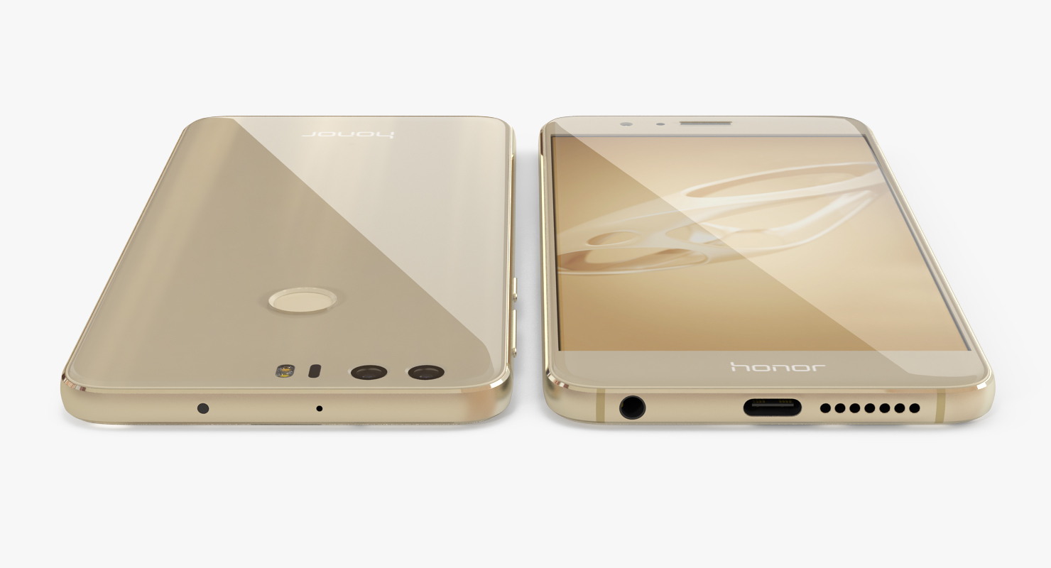 3D Huawei Honor 8 Set model