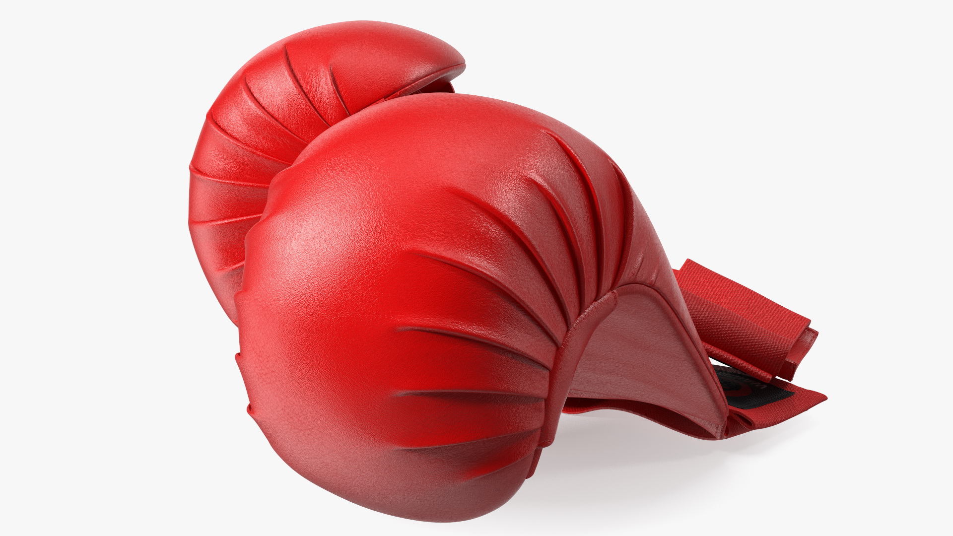 3D Karate Gloves Lying Red model