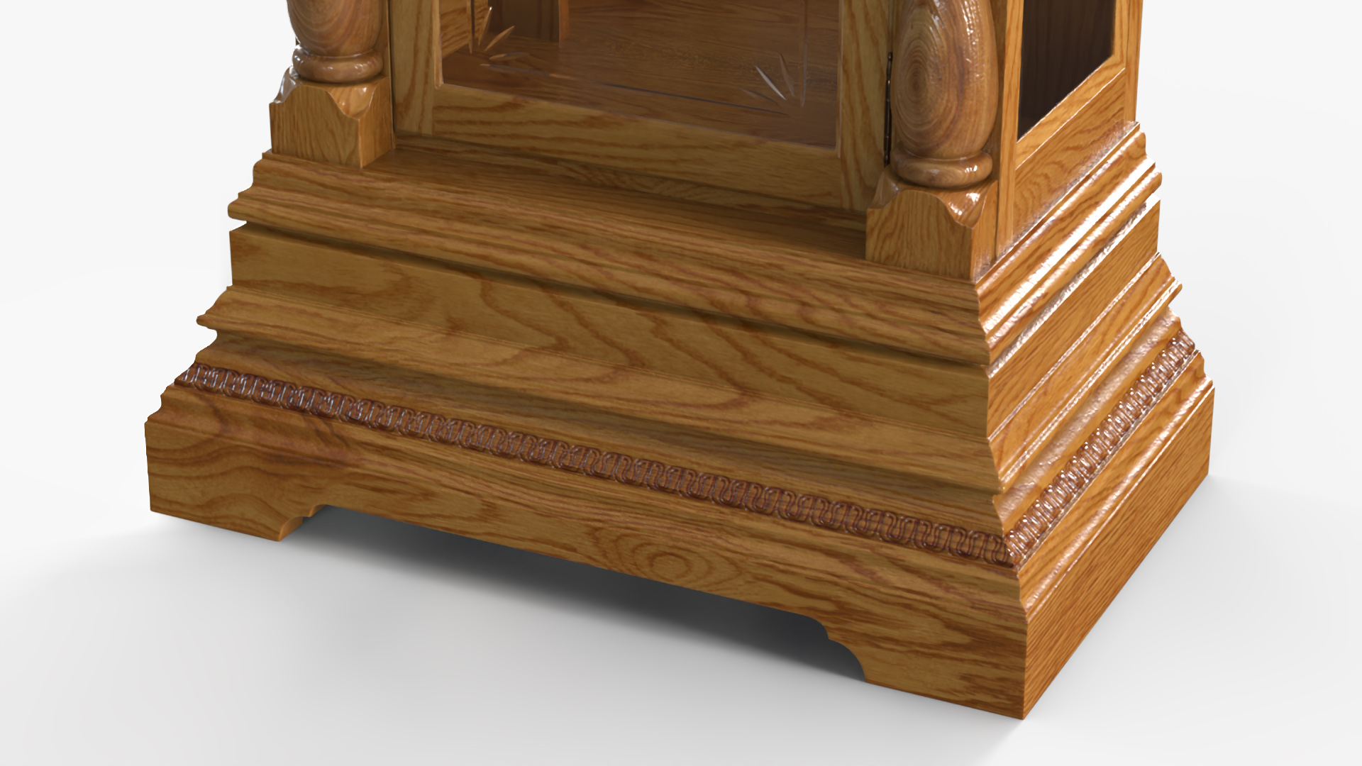 Antique Grandfather Striking Clock 3D model
