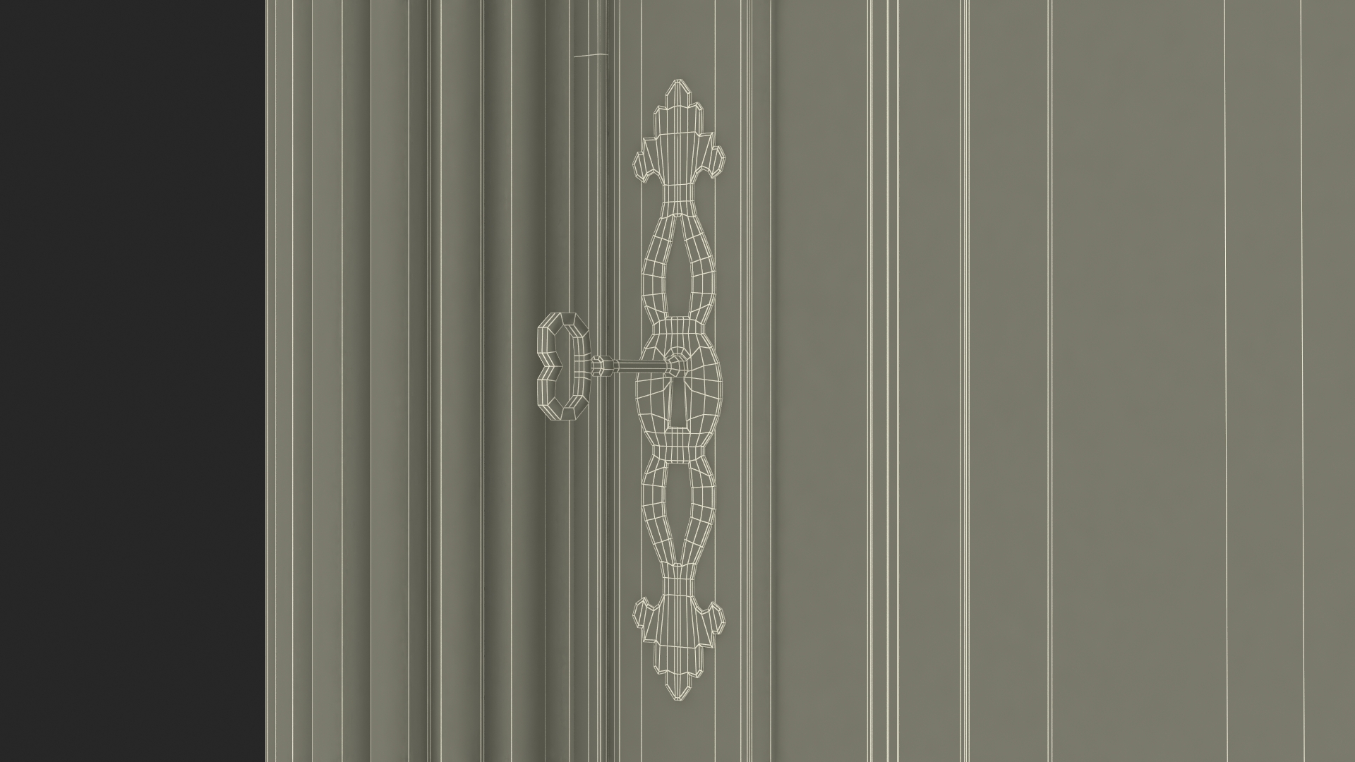 Antique Grandfather Striking Clock 3D model
