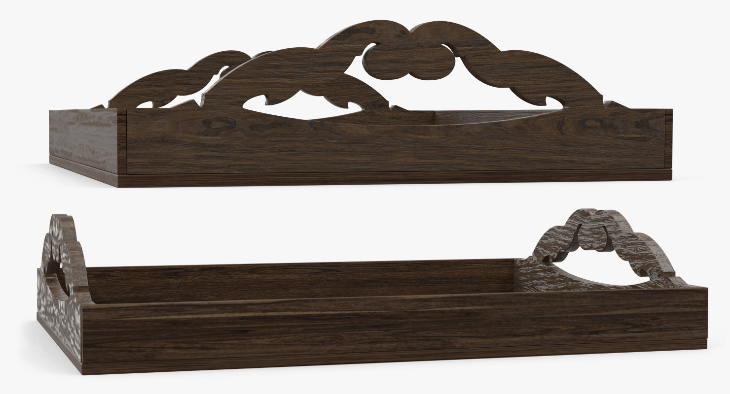 3D Wooden Tray