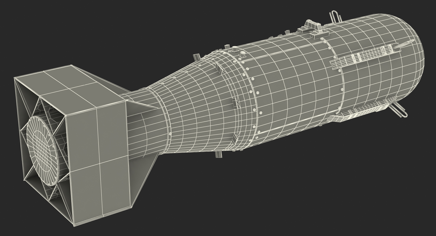 US WWII Aerial Bomb 3D model