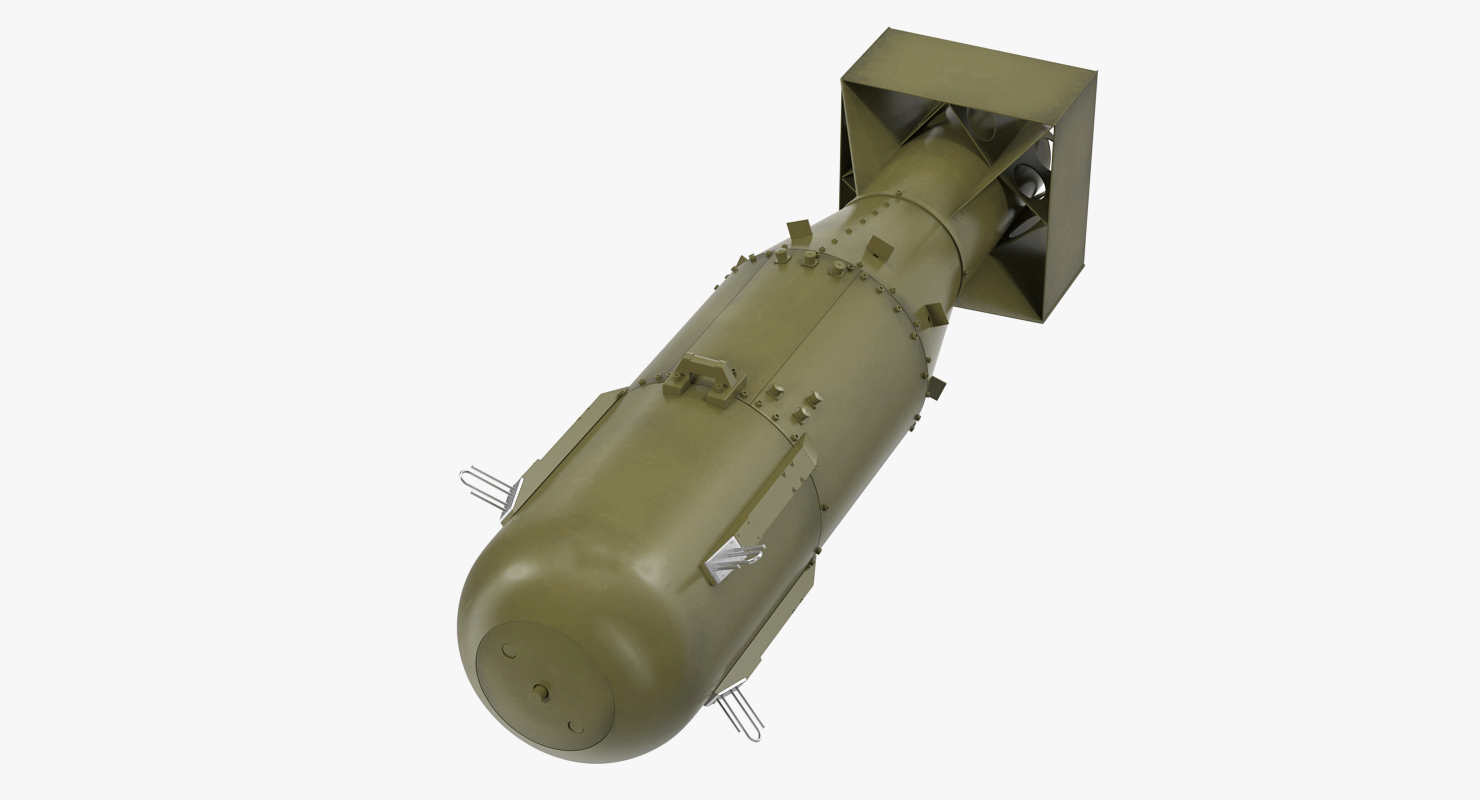 US WWII Aerial Bomb 3D model