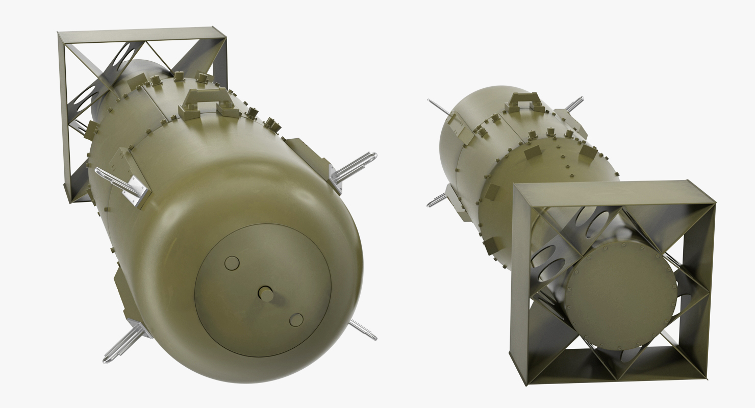 US WWII Aerial Bomb 3D model