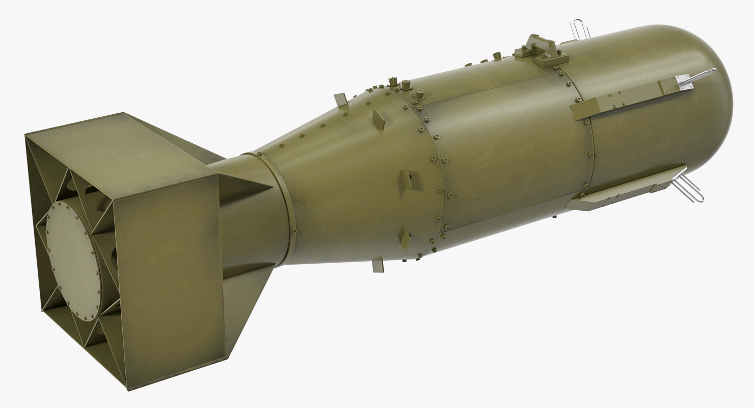 US WWII Aerial Bomb 3D model
