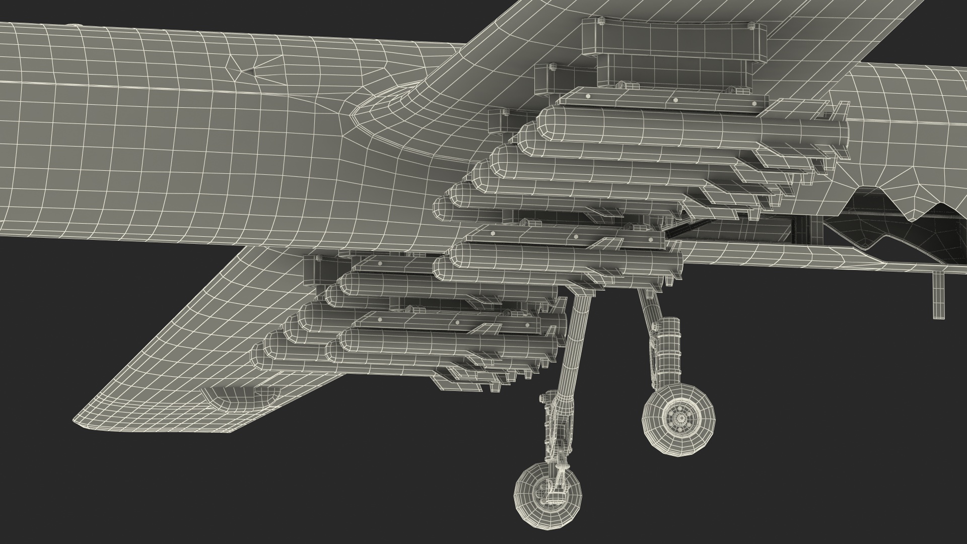 CH-5 Rainbow UAV Armed Rigged 3D model