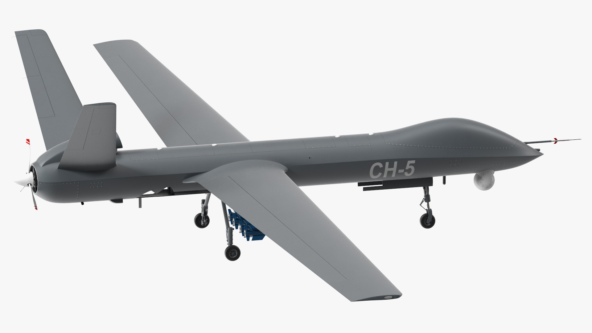 CH-5 Rainbow UAV Armed Rigged 3D model