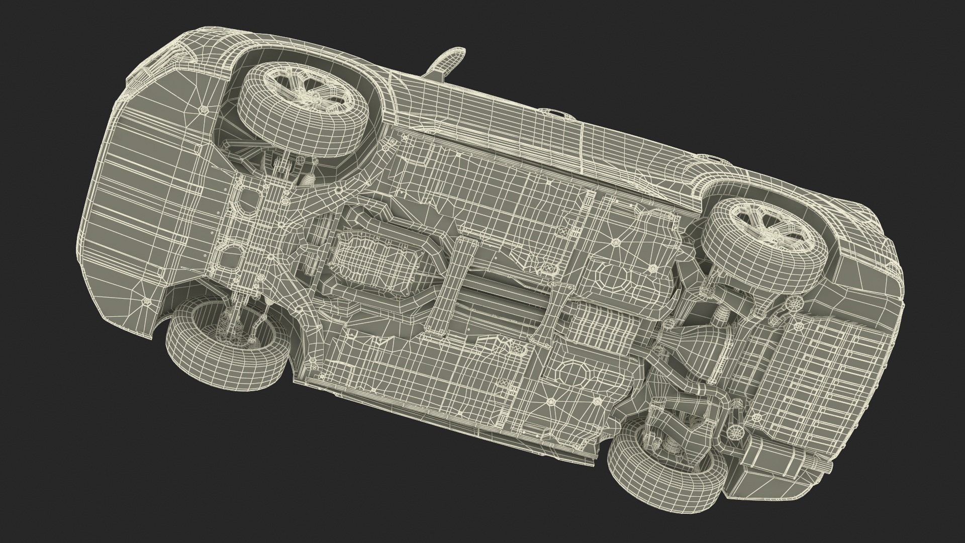 Subaru Forester 2022 White Rigged for Cinema 4D 3D