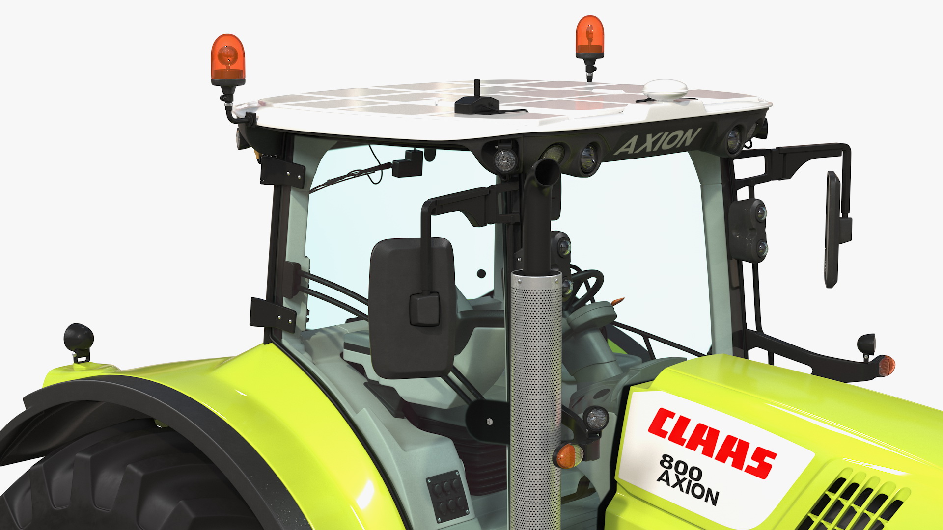 3D Tractor Claas Axion 800 with Maupu 18t Trailer