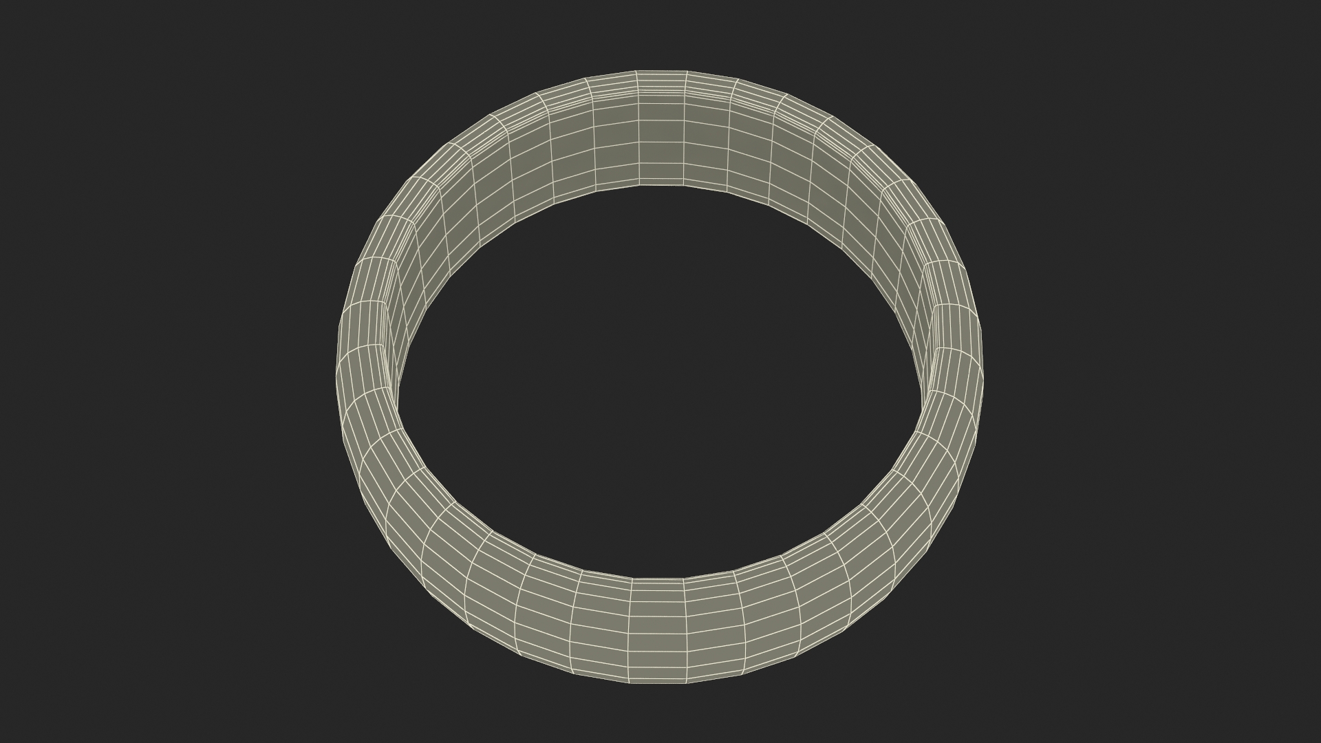 Gold Wedding Ring 3D