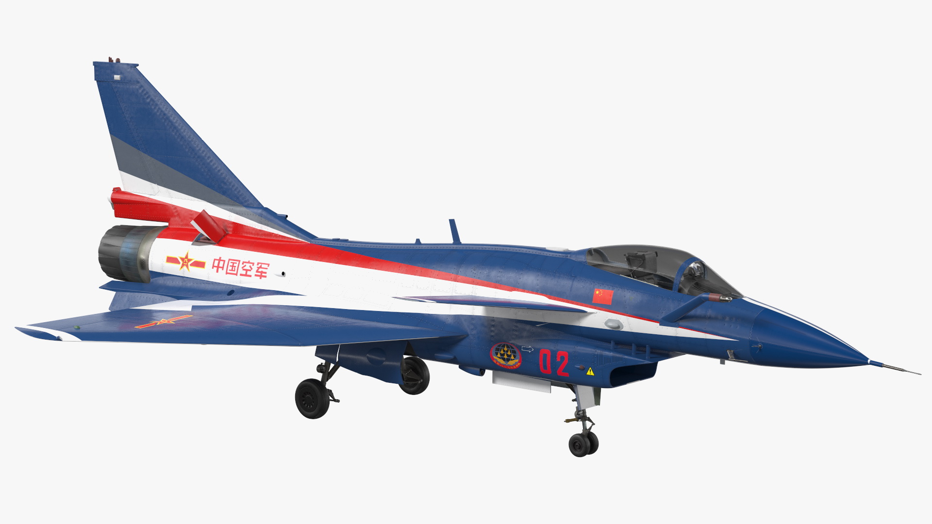 3D model PLAAF J10 Vigorous Dragon Aerobatic Team