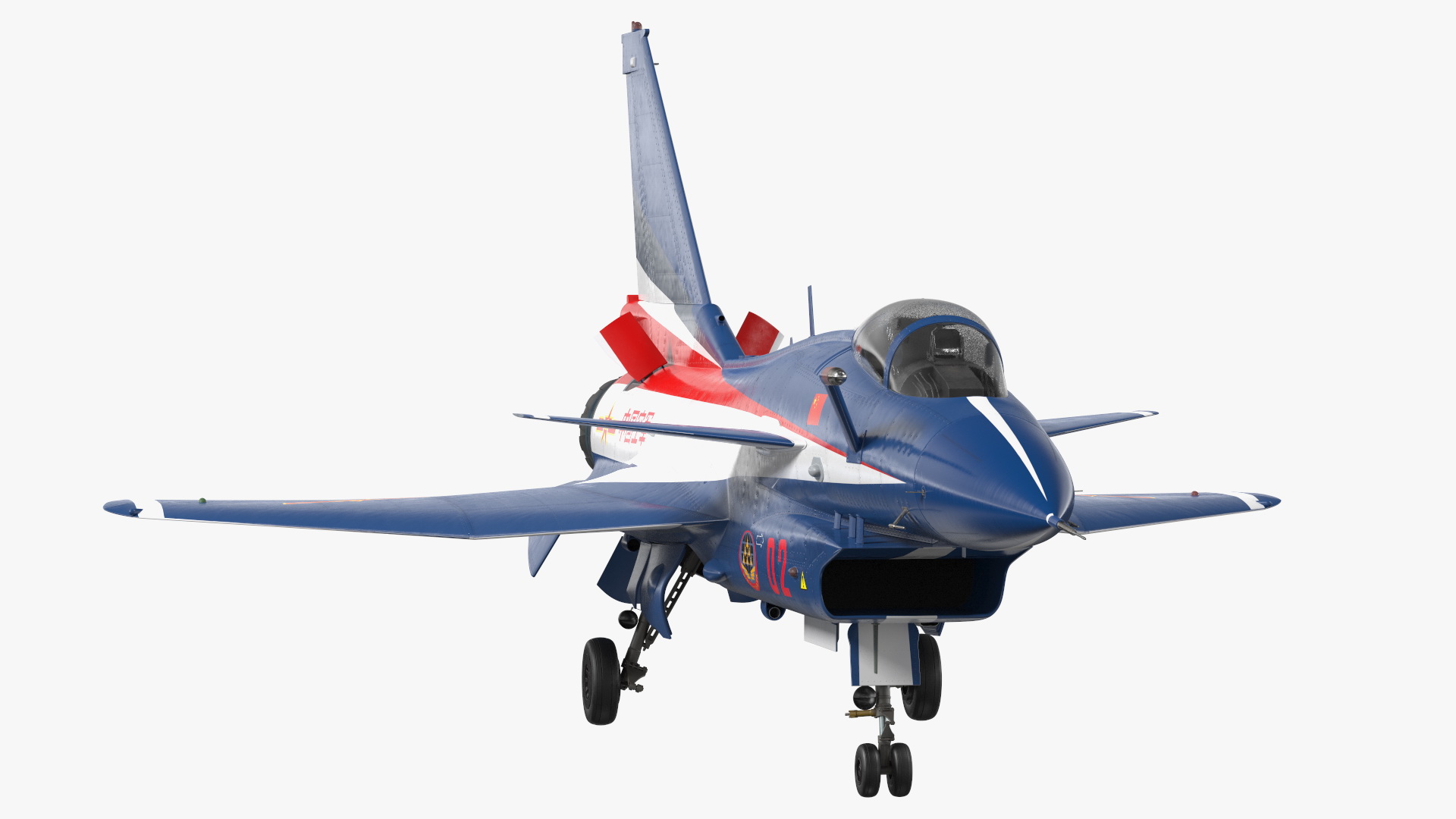 3D model PLAAF J10 Vigorous Dragon Aerobatic Team