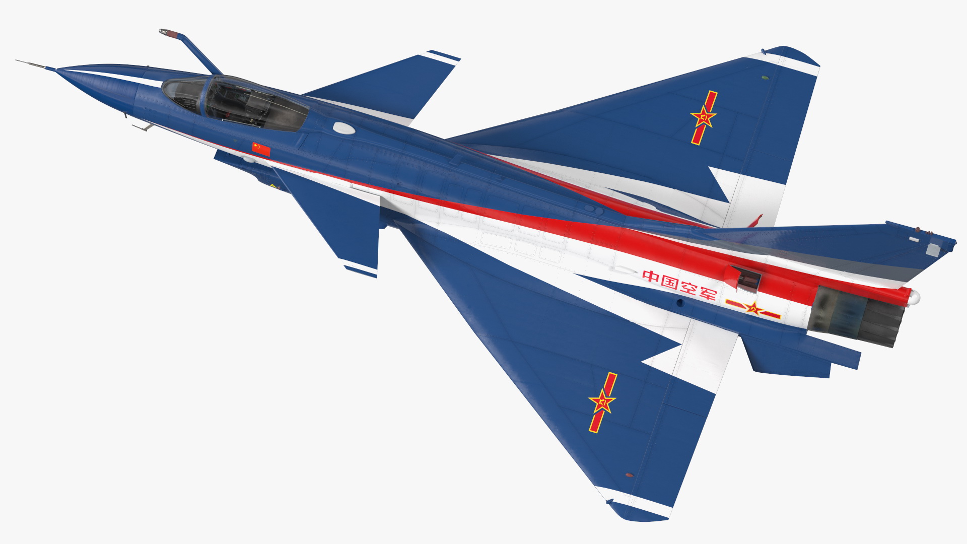 3D model PLAAF J10 Vigorous Dragon Aerobatic Team